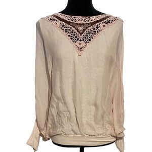 Chic Cream and Brown Women's Blouse
